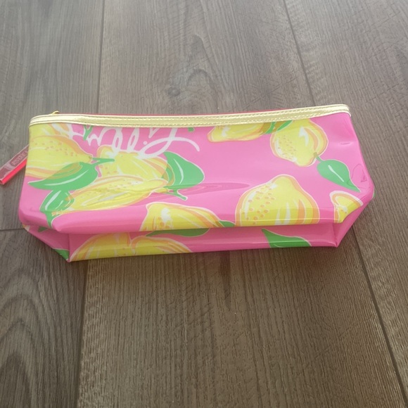 Lilly Pulitzer For Estee Lauder Pink Makeup Zippered Clutch Bag - Picture 6 of 8